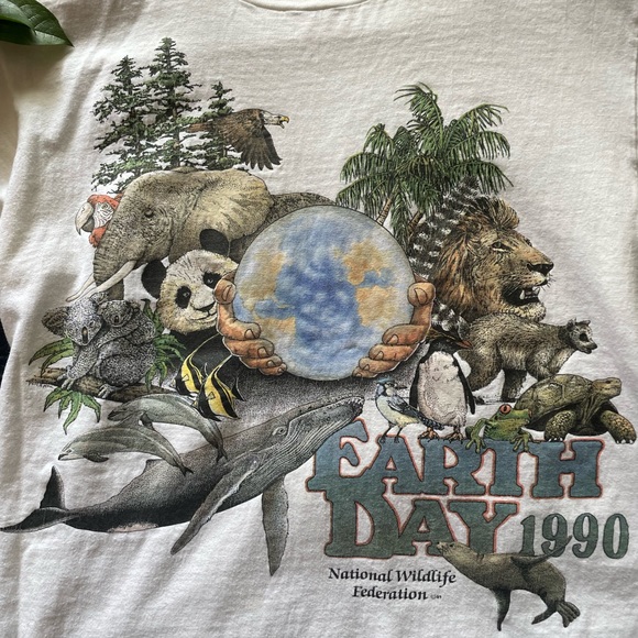 Authentic 1990 EARTH DAY TSHIRT. - Picture 3 of 7